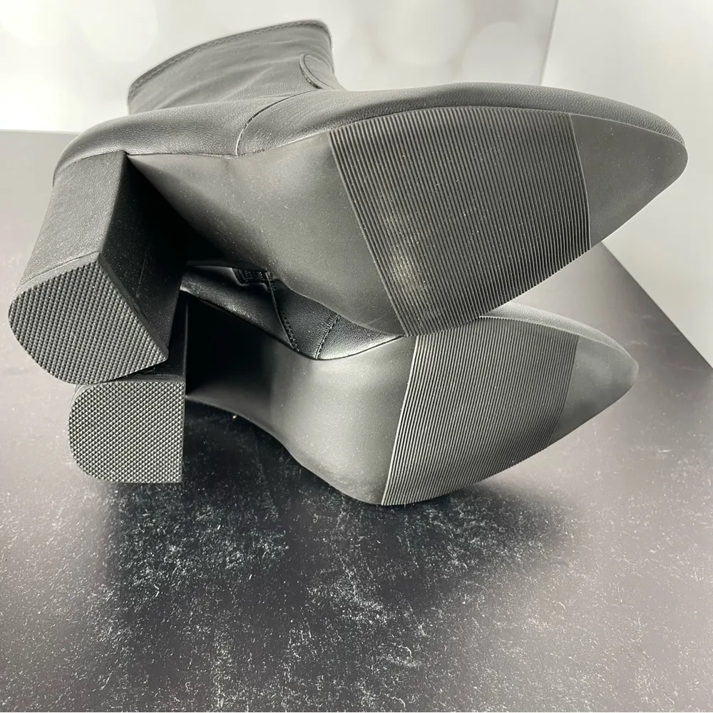 WILD PAIR Women’s Becci Sock Booties Black Smooth Sz 7 - Image 7