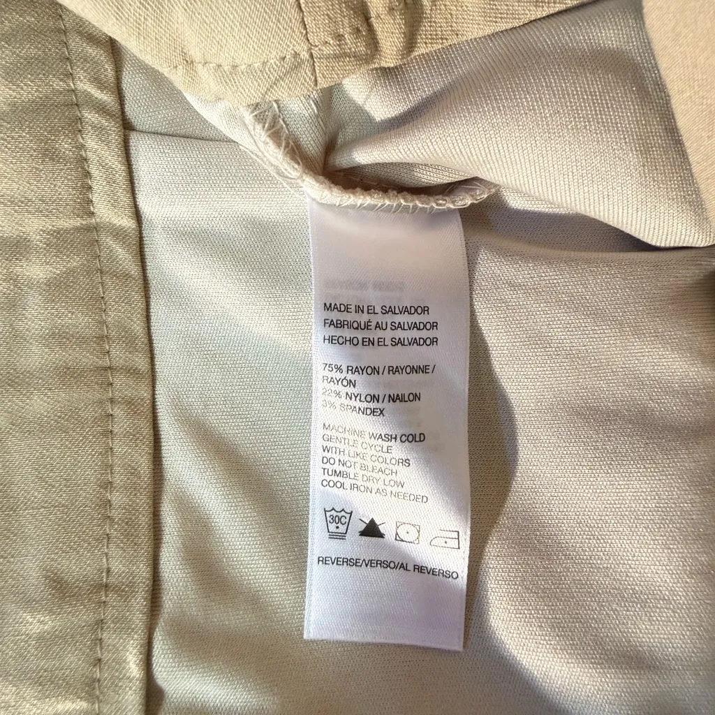 Izod Women’s Tan Classic Golf Skirt Neutral Athleisure Skort Style - Size 12 - Image 4