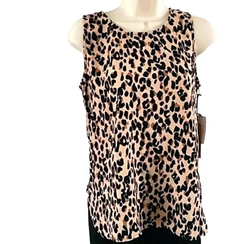 Halogen Women's Sleeveless Blouse - XS - Leopard Animal Print - NWT - Image 5