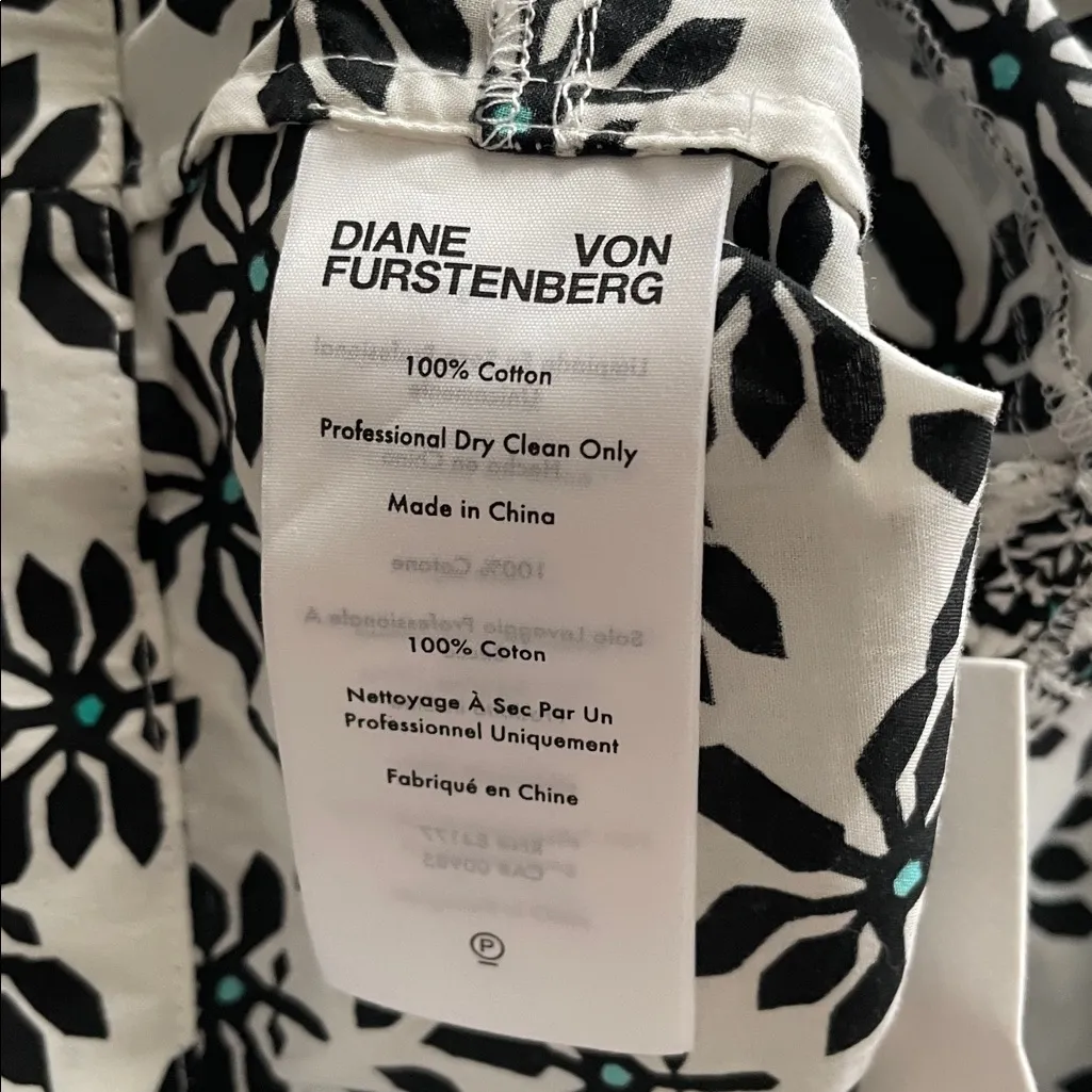 The Diane von Furstenberg Margaret Cold Shoulder Crop Top in Trellis - Image 15