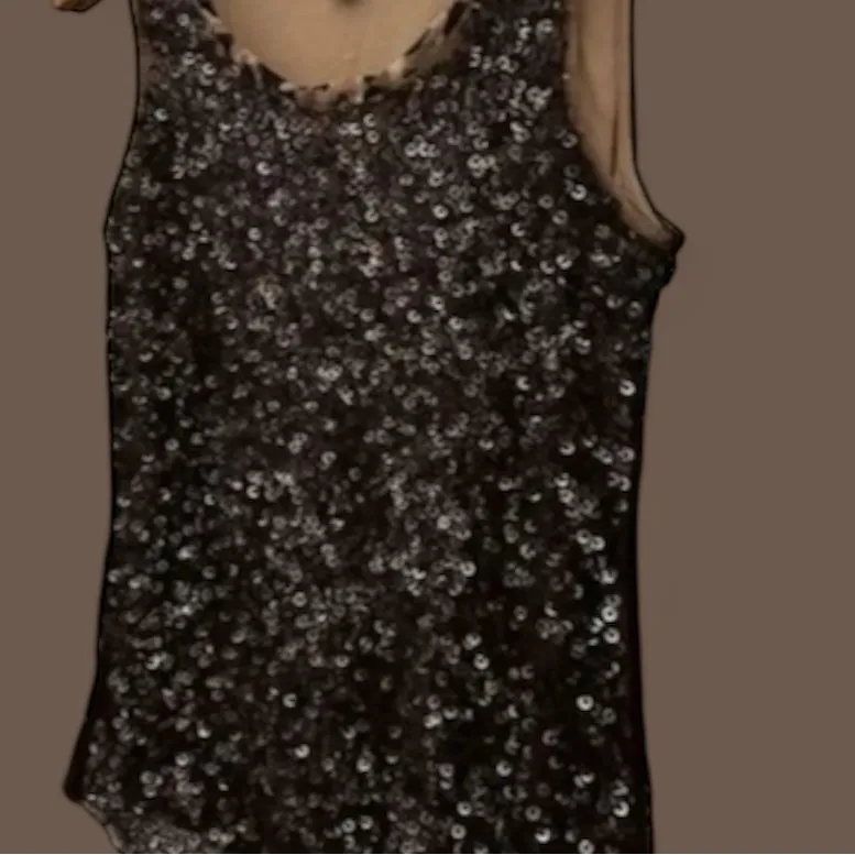 Chico’s Women’s Sequin Tank Top Sleeveless Blouse‎ Black Silver Sparkle Party - Image 6