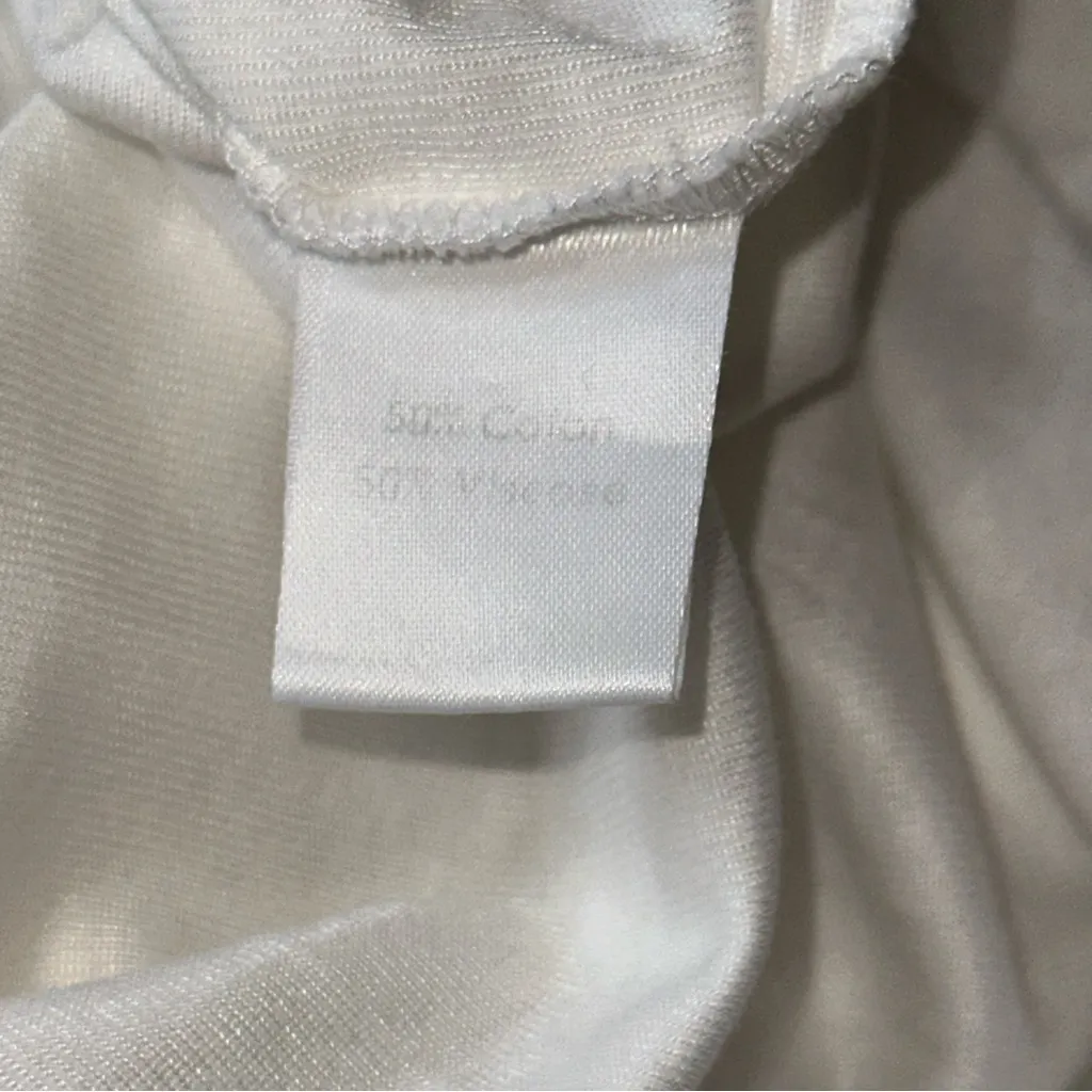 Pluto Women’s Size S White Sleeveless Lace Bottom Trim Tank Slip Chemise Nighty - Image 6