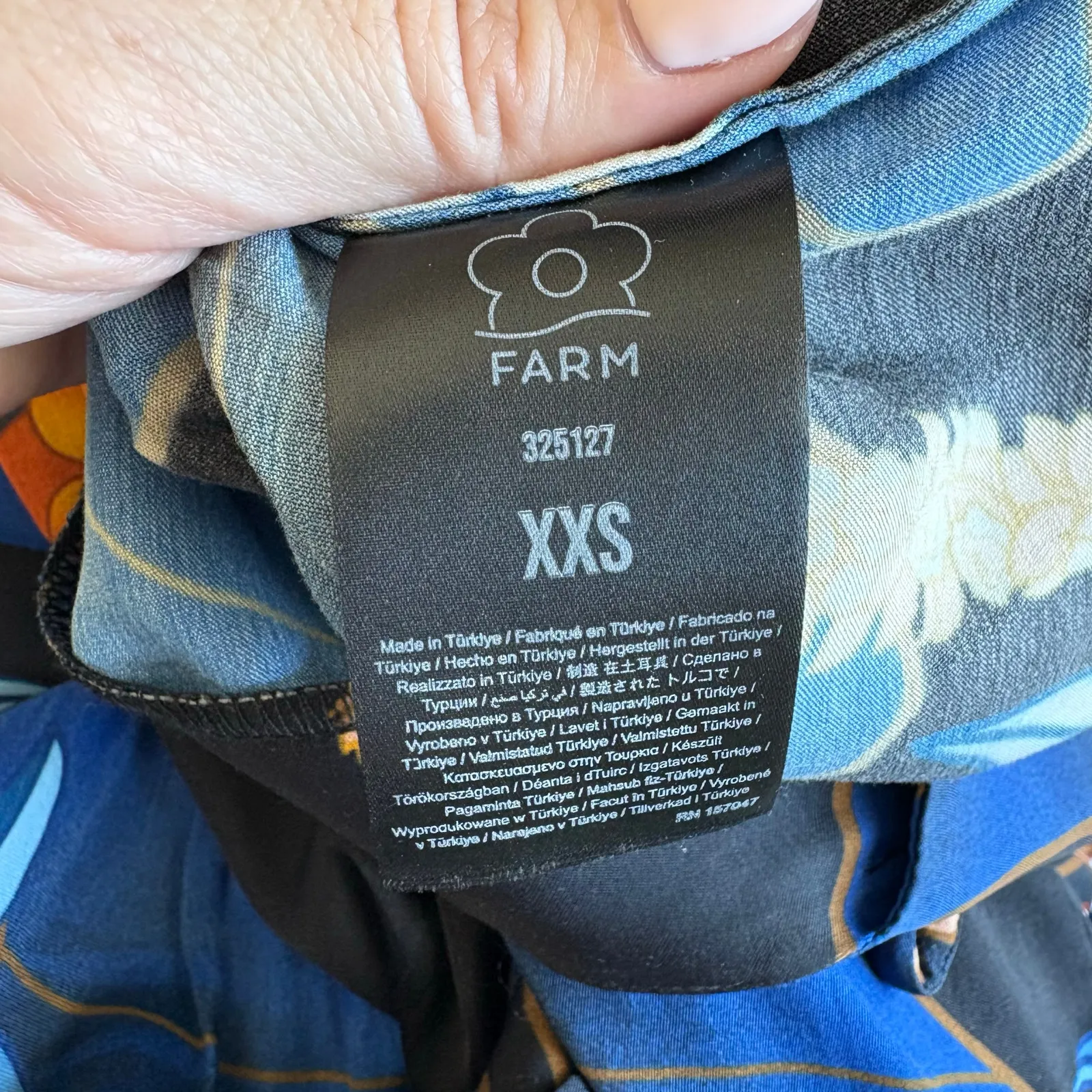 FARM Rio Pietra Midi Kimono Dress Size XXS - Image 8