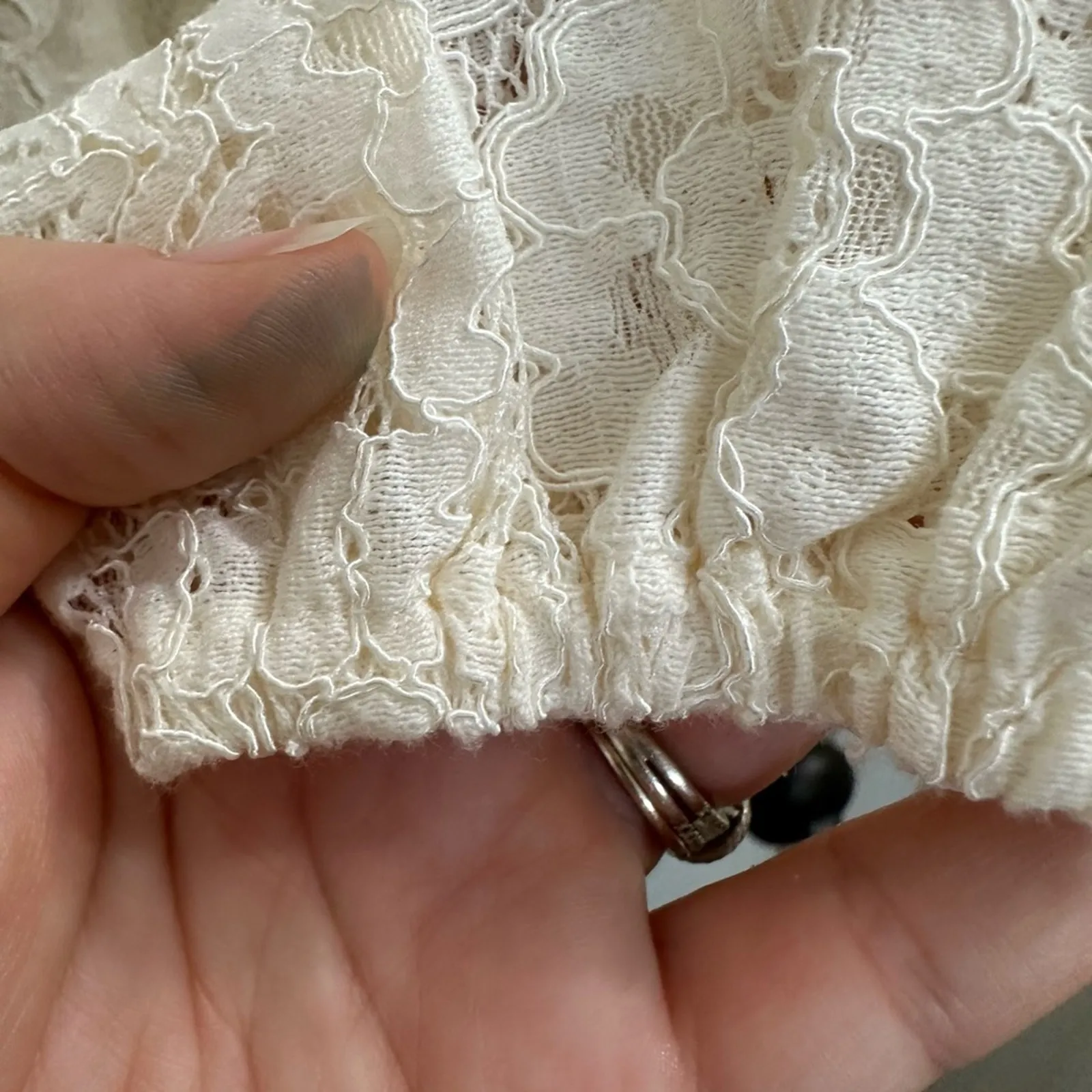 NWT Abercrombie & Fitch Full Lace Long-sleeve White Top Bridal New XS 0 2 - Image 6