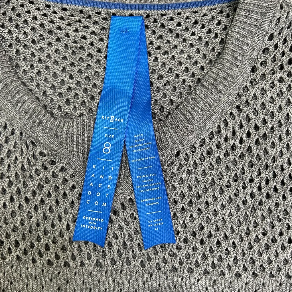 Kit and Ace Knit Silk Cashmere Tank in Gray Size 8 - Image 4