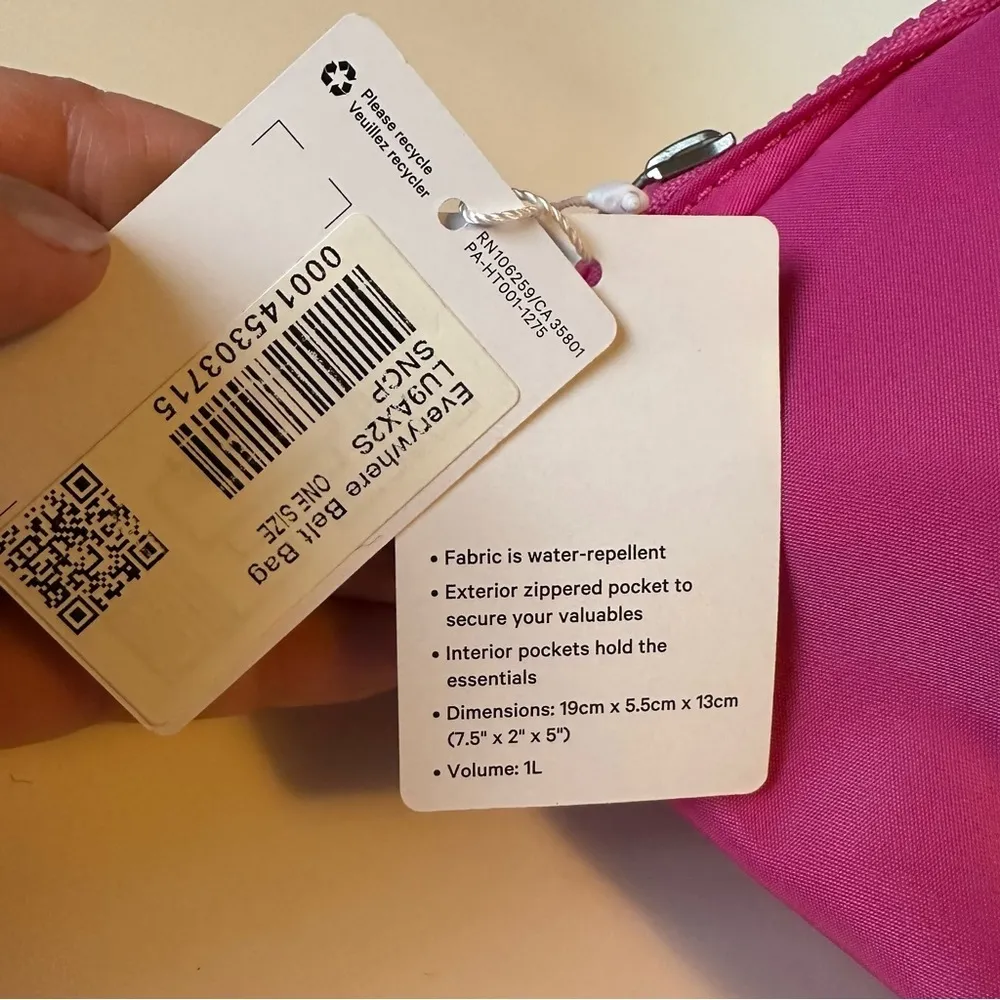 New NWT Lululemon Everywhere Belt Bag 1L Sonic Pink Bright Concert Fannie Pack - Image 7
