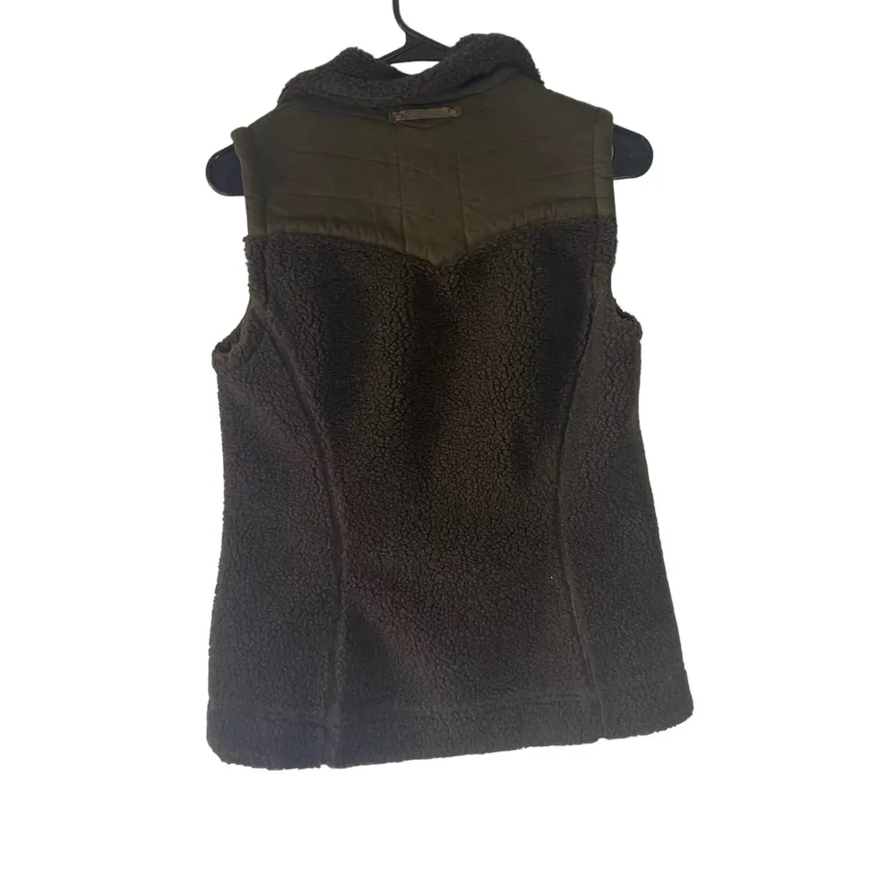 Royal Robbins Women's Size‎ Small Army Green Sherpa Canvas Outdoor Vest - Image 6