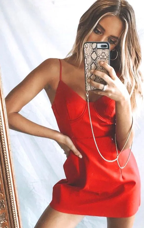 Princess Polly Red Mini Dress - Image 4