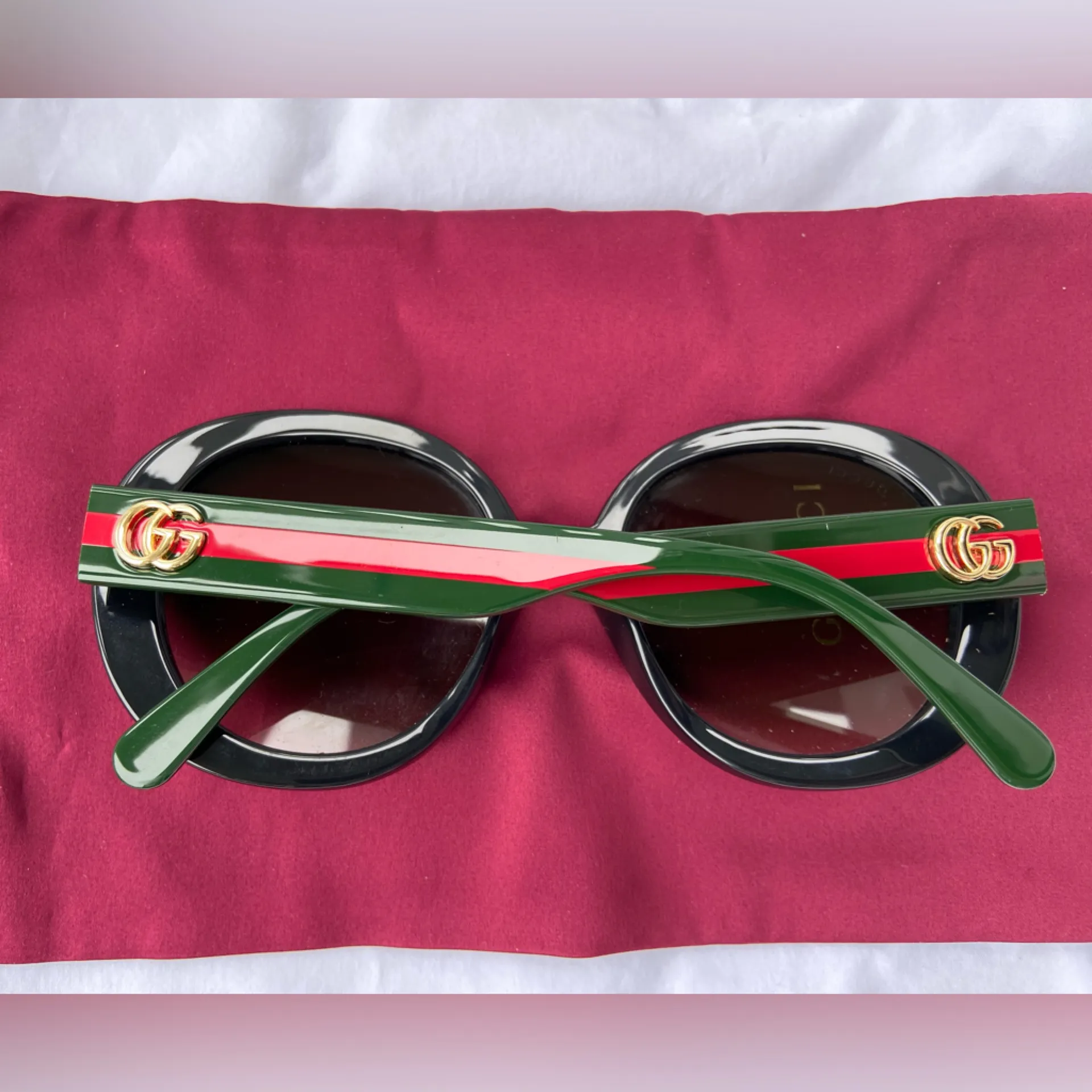 Gucci Sunglasses, Double G‎ Logo, Oversize, Classic. - Image 10