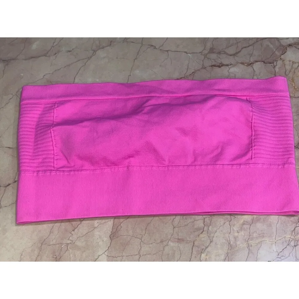 RICK OWENS Bandeau Top in Hot Pink Large New Womens Strapless Tube - Image 5