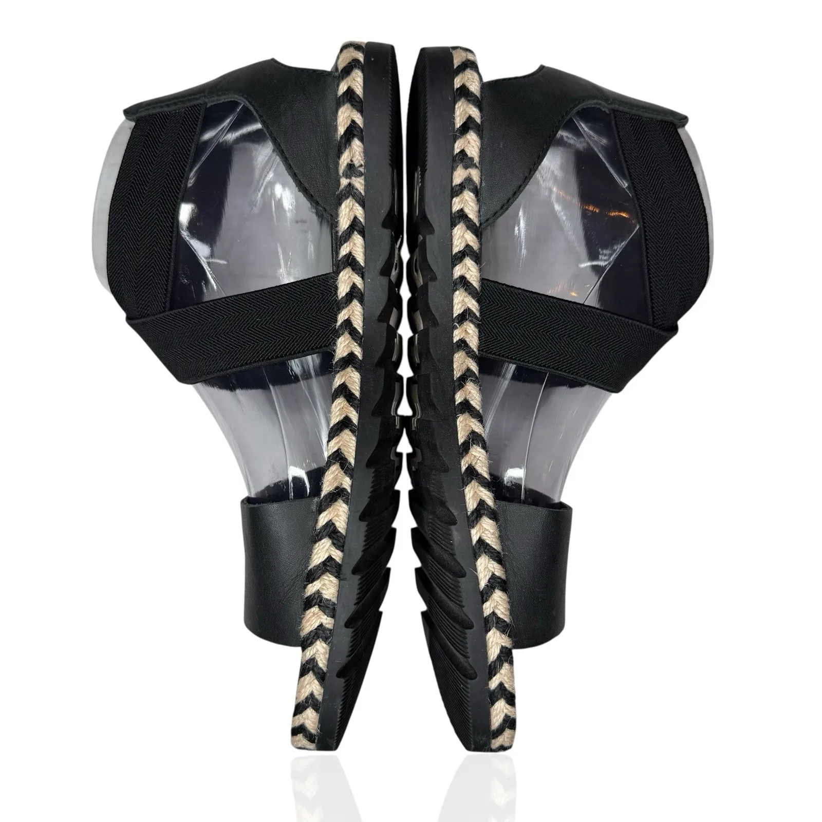 Sorel Ella II Leather Strappy‎ Stretch Sandal 8.5 Minimalist Espadrille Flats - Image 10