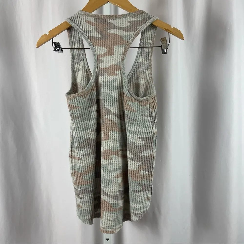 Z Supply Small Camo Textured Waffle Racerback Tank Top Gym Outdoor Gym Active - Image 2