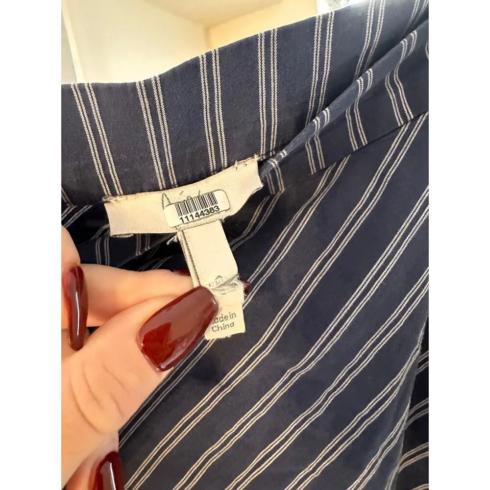 Joie Cotton Striped Yenene Asymmetrical Skirt size 0 - Image 7