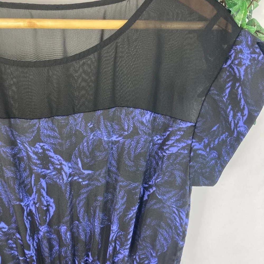 BCBGeneration mesh top color block dress 4 - Image 2