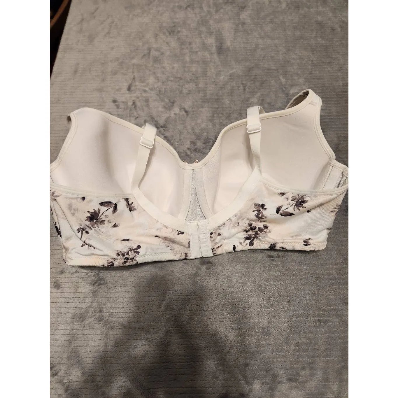 Cacique Lightly Lined Balconette Underwire Bra 40DD Floral - Image 2