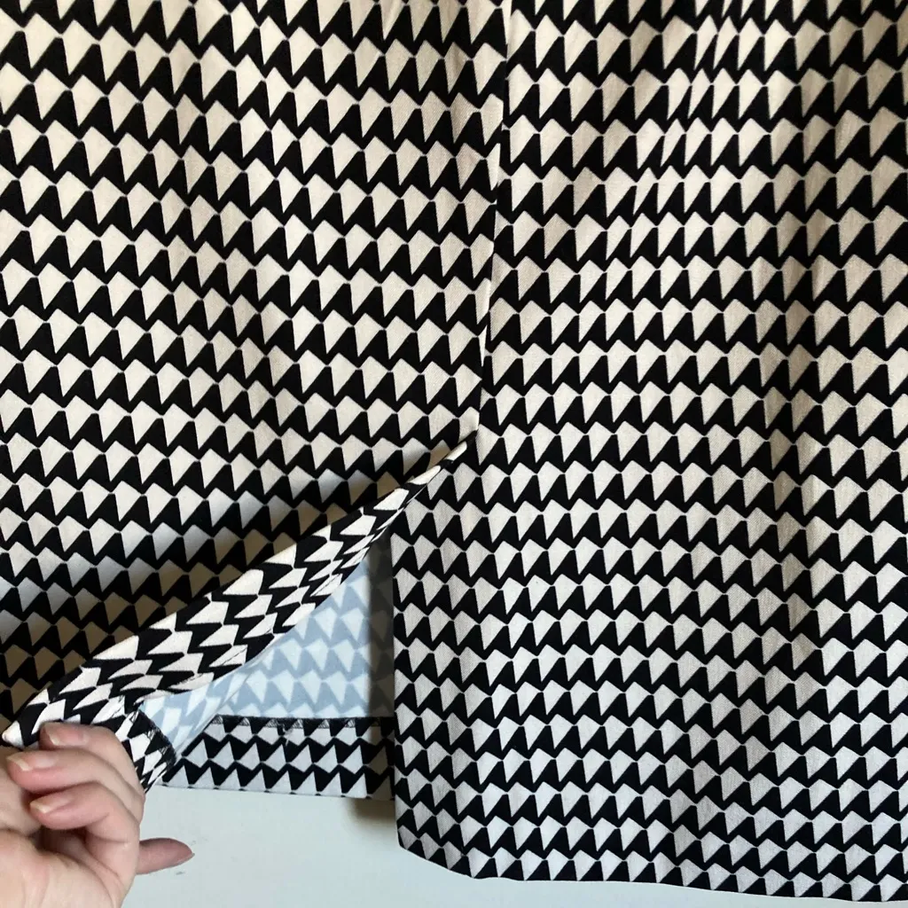 Banana Republic Black & White Houndstooth Pencil Midi Skirt #R - Image 8