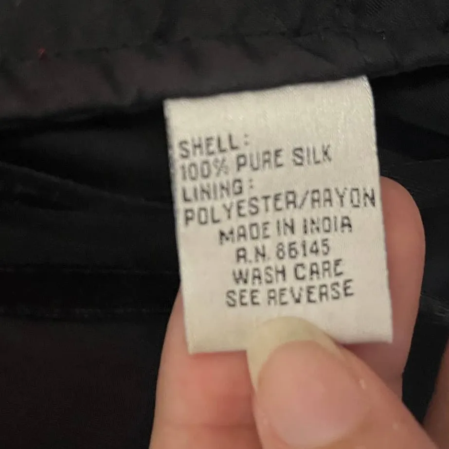 Vintage Y2K Andretta Donatello Silk Beaded Top Sz L Red Whimsigoth Party Indie Size L - Image 10