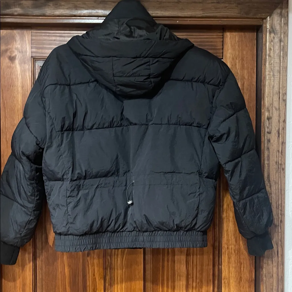 Lucky Brand Black Puffer Jacket with Hood Small - Image 9