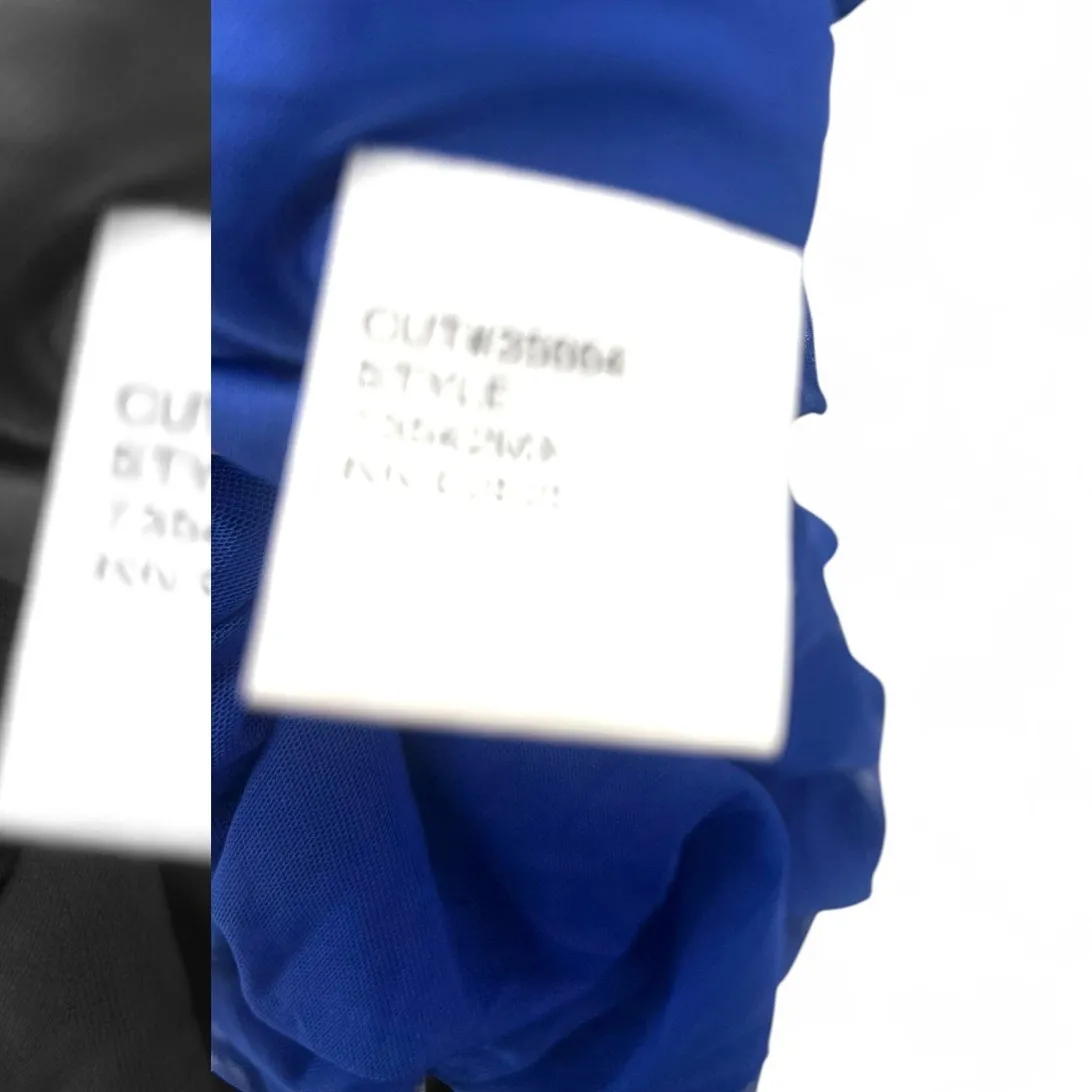 Tadashi Shoji 8 royal blue ruched cocktail dress asymmetrical Fitted Flattering - Image 5