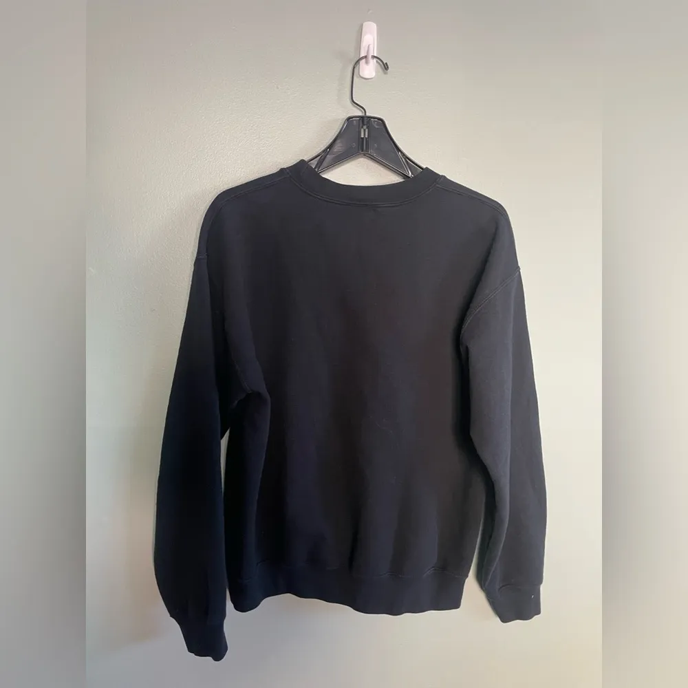 Justin Timberlake Novelty Christmas Womens Black Crew Neck Sweatshirt Sz M - Image 6