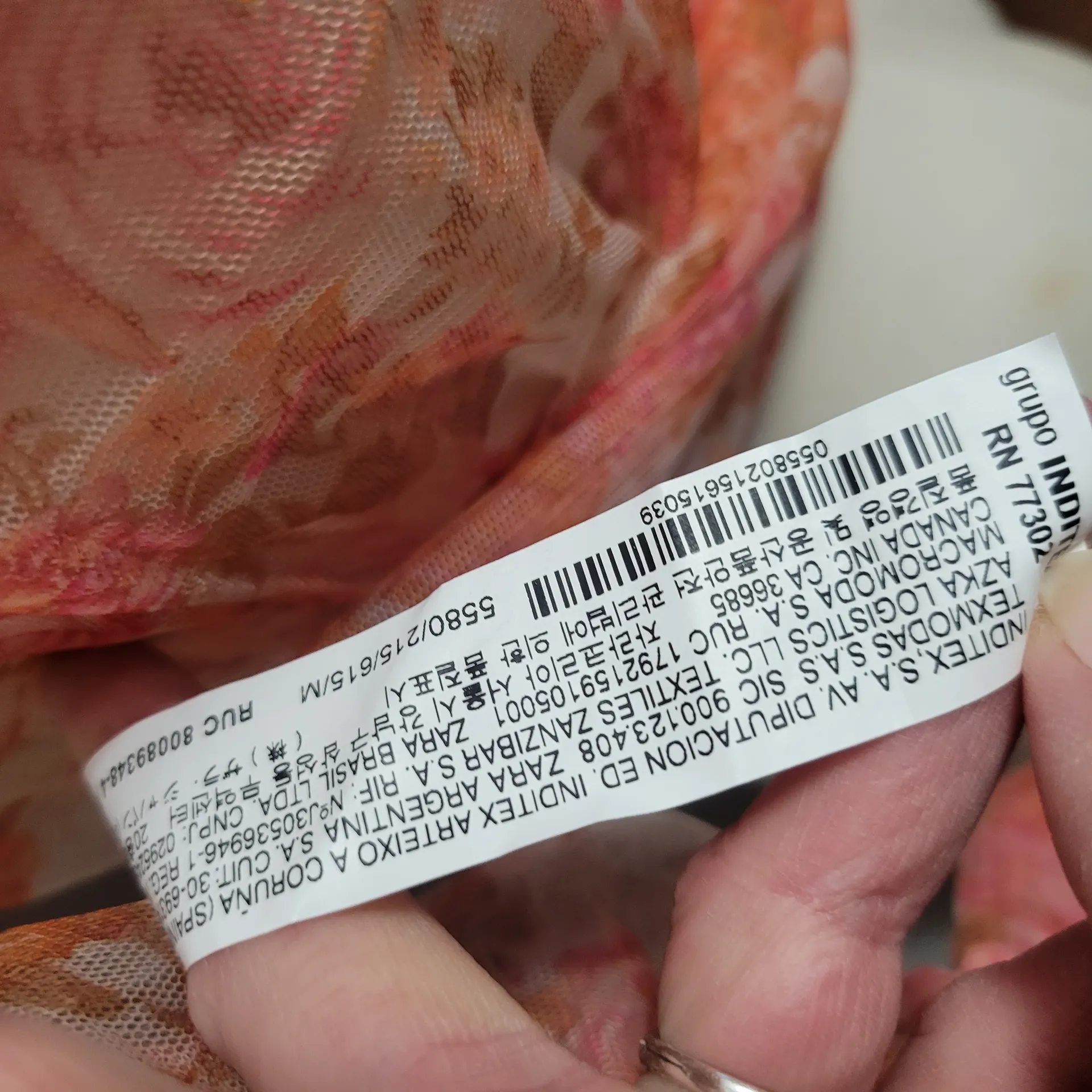 ZARA sheer floral mesh organza blouse size medium - Image 8