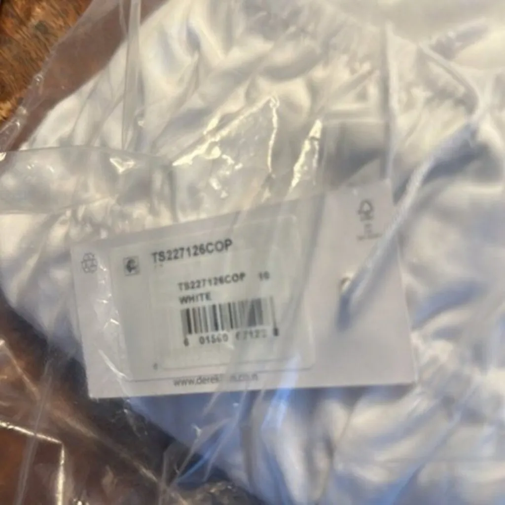 Derek Lam 10 Crosby Elora Cotton Puff Sleeve Blouse White size 10 - Image 7