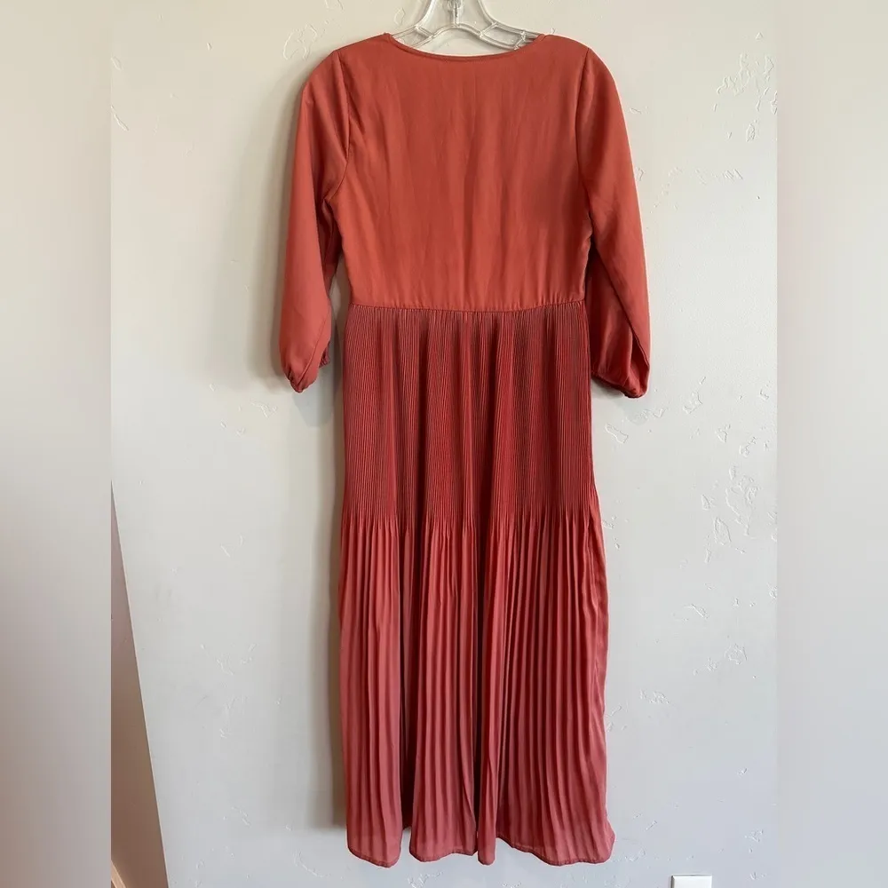 Roolee Christian Kay Maxi dress salmon pink XXS NWT - Image 13