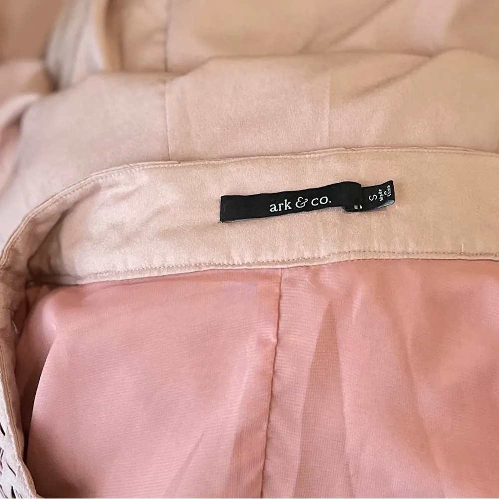 Anthropologie Minimalist Braided Waist High Waisted Mermaid Skirt in Pink Muave - Image 8