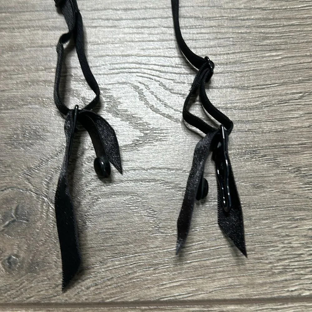 Victoria’s Secret Black And Pink Lace Garter Corset‎ Bustier Size 34C - Image 10