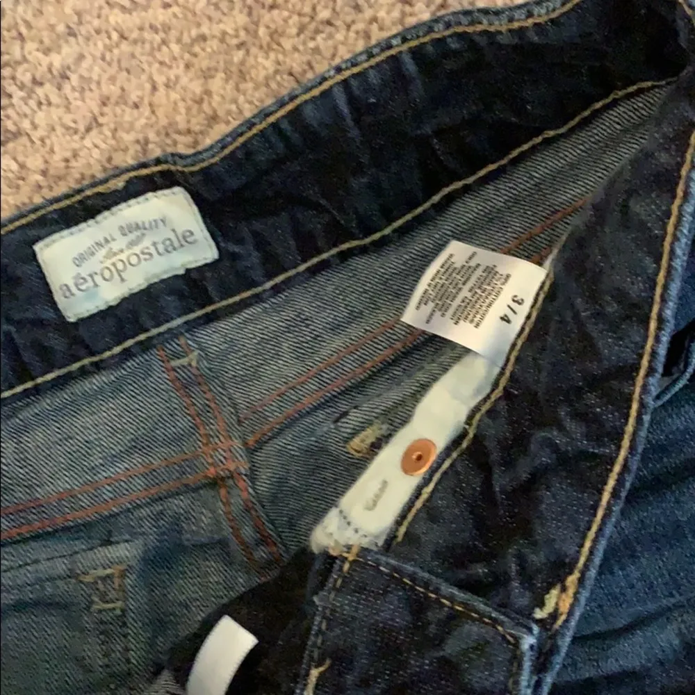 Aeropostale denim distressed mini shorts - Image 2