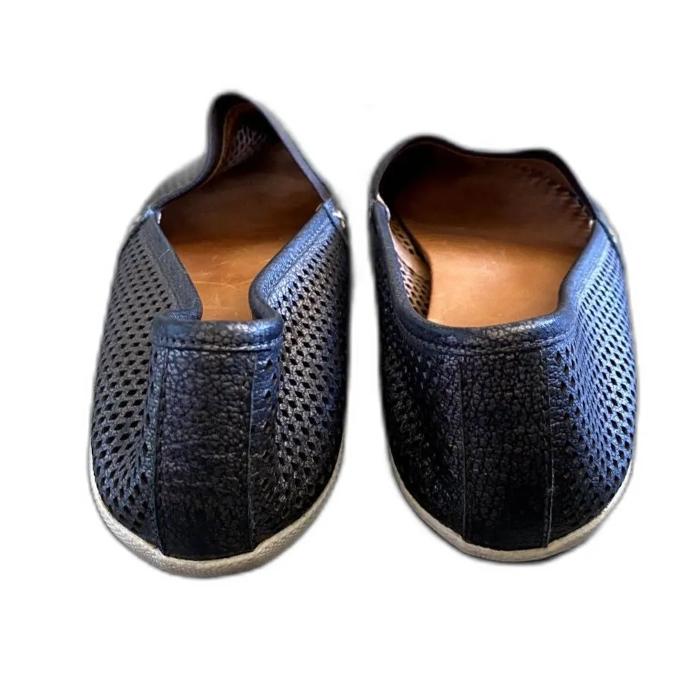 Frye Melanie Slip On Perforated Fashion Sneaker Pewter Metallic Gray Size‎ 10 - Image 4