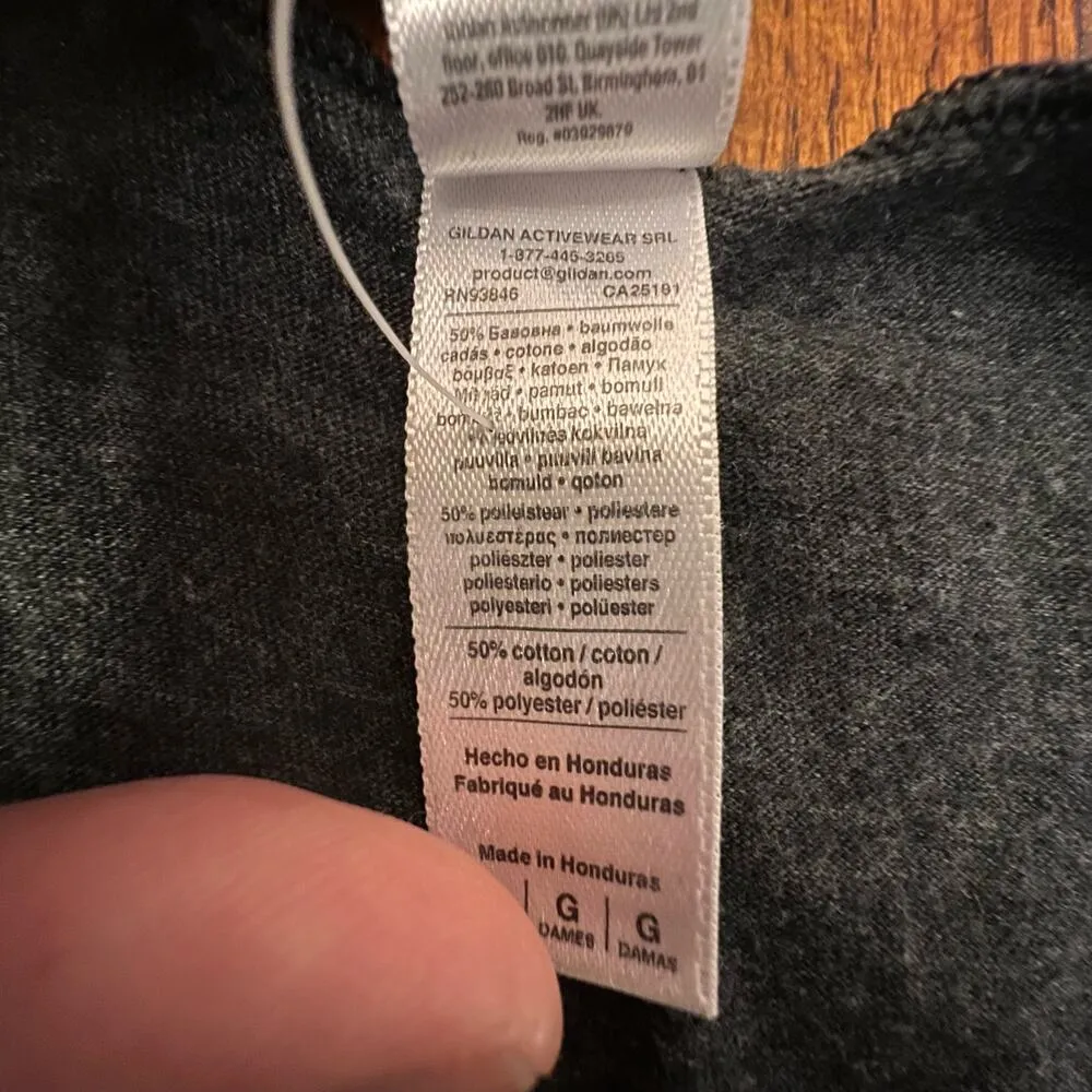 American Apparel Gray Creed Can You Take Me Higher Racerback Workout Shirt Large - Image 8