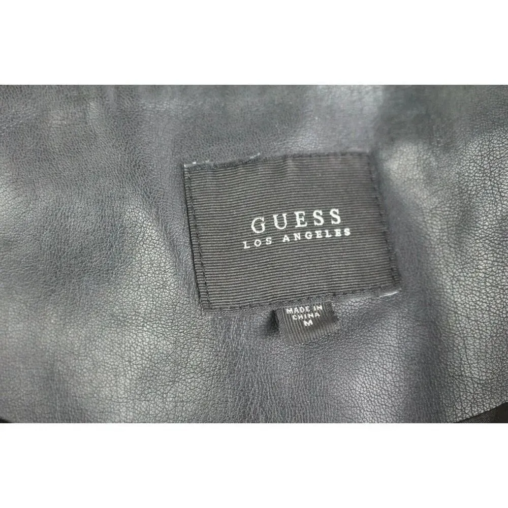 ladies GUESS Leather  jacket size M - Image 8