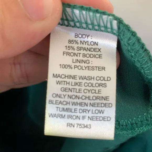 CYNTHIA ROWLEY‎ V-Neck Zipped Up Back Dress - Image 4