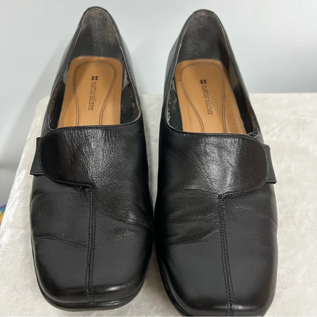 Naturalizer Tiber Shoes Size 7 1/2M Black Leather comfort loafers - Image 2