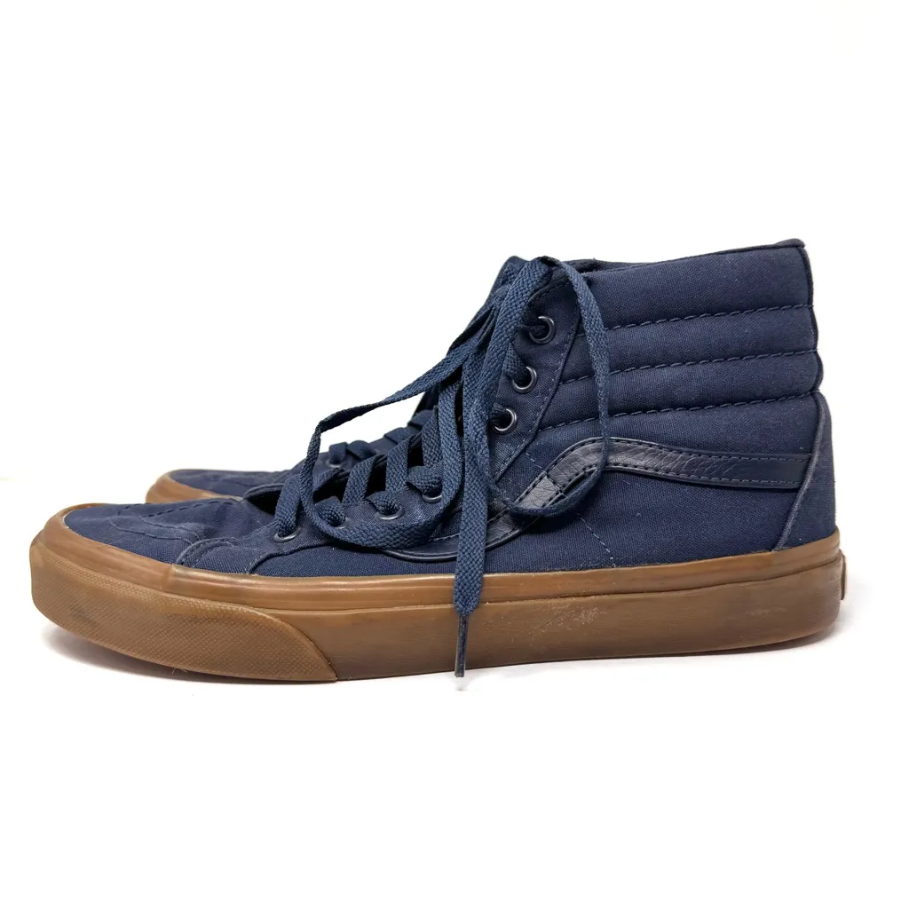 VANS SK8-Hi Reissue Blue fabric high top sneaker, unisex: men’s 9, women’s 10.5 - Image 4