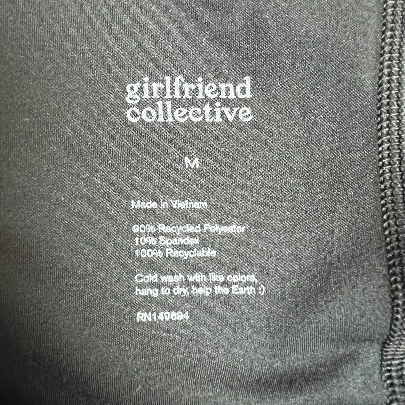 Girlfriend Collective Dress Unitard Skort Medium Black Pockets Athleisure Naomi - Image 9