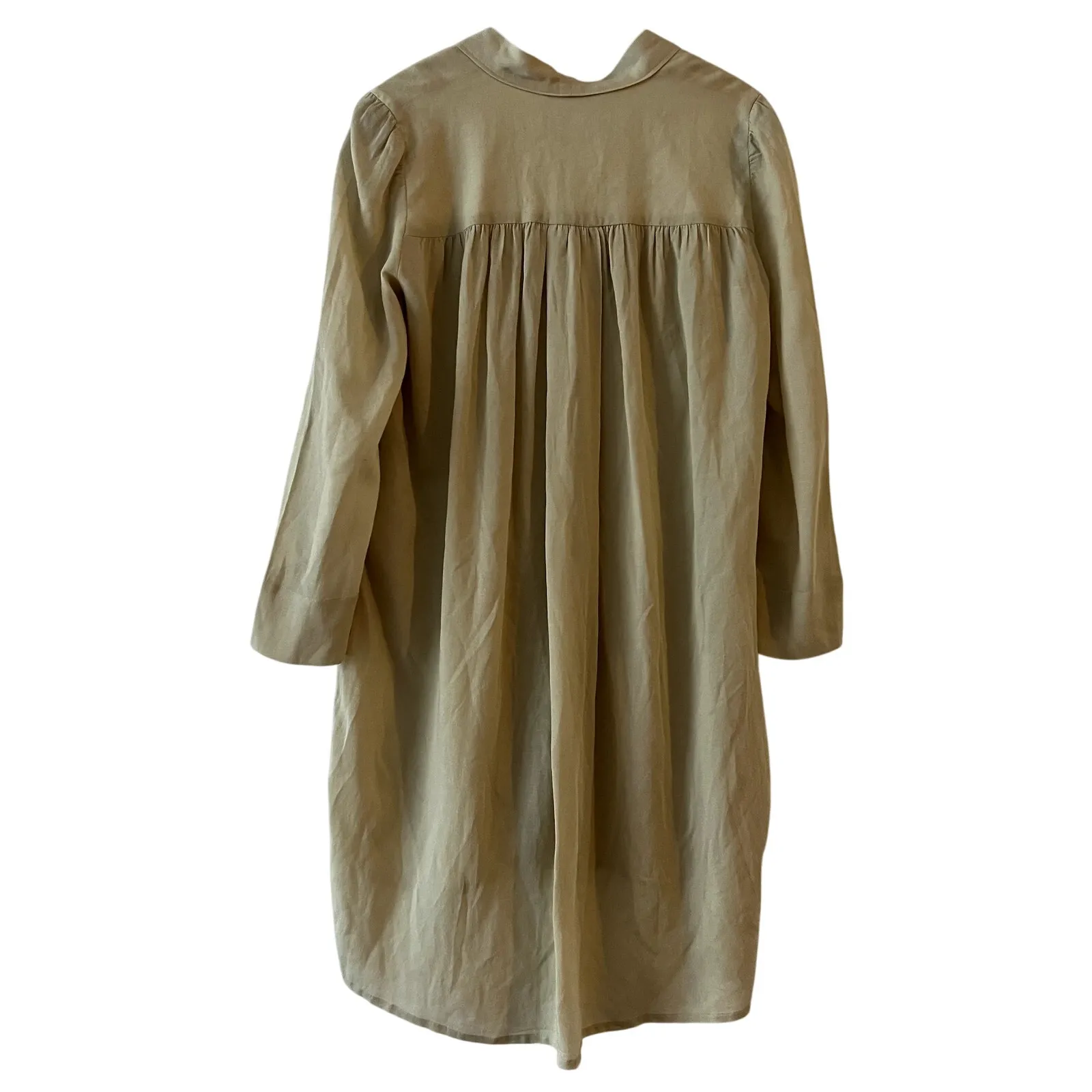 Isabel Marant cotton shirt dress size 38 M beige C4 - Image 3