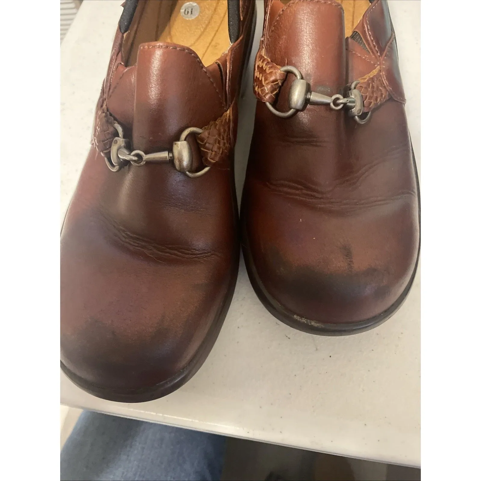 Ariat leather slip on Clogs Shoes  Women’s Sz 10 #93907 - Image 10