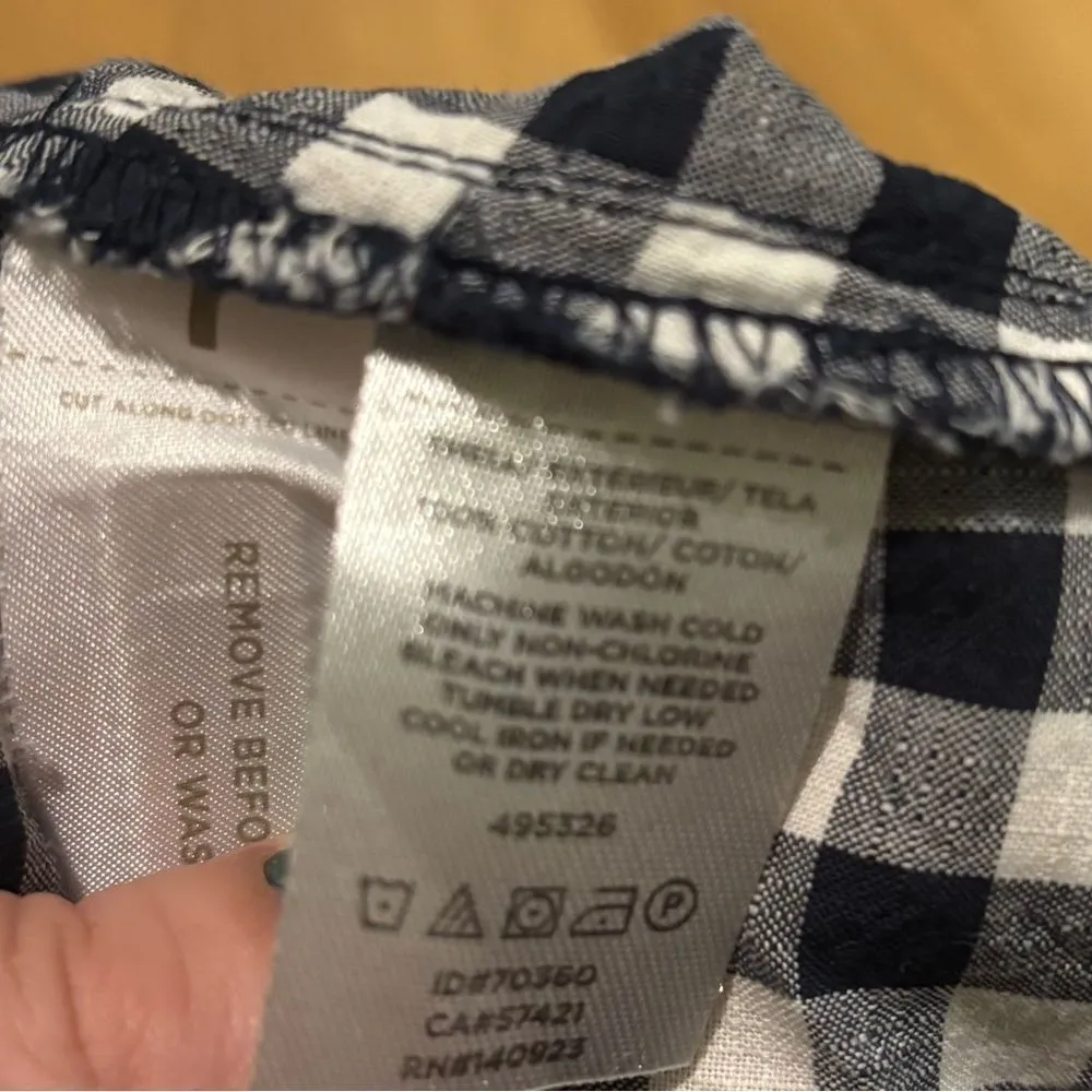 Loft Gingham Checkered Tied Wrap Skirt 4 - Image 7