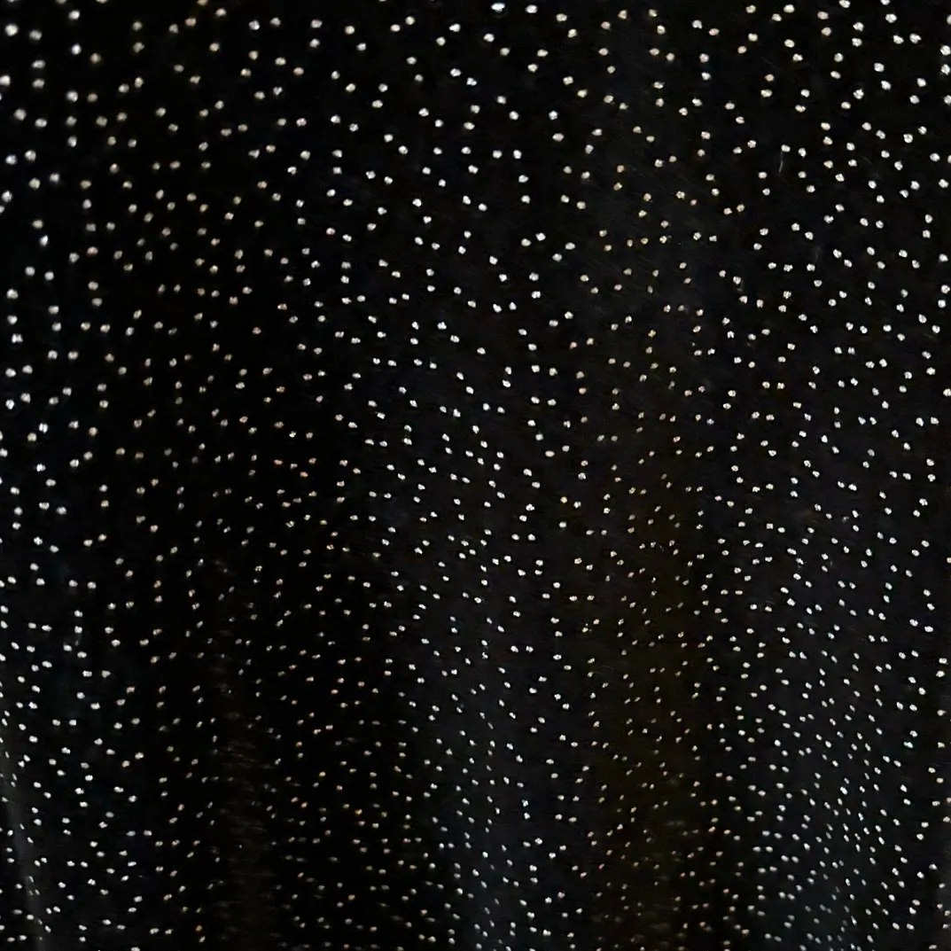 Onyx Nite Plus Size 18 Black Velvet Velour Over Jacket Long Line Sparkly USA - Image 3