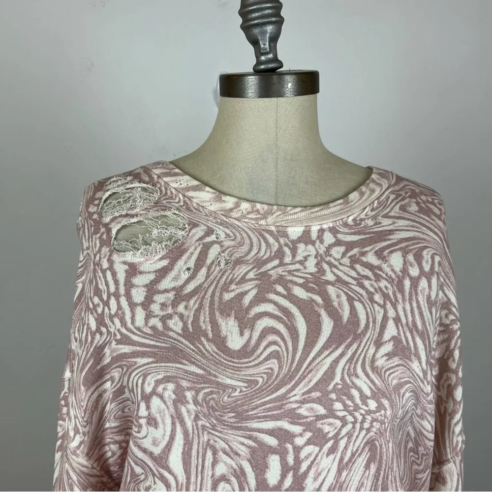 n:PHILANTHROPY Vinn Printed Distressed Sweatshirt - Image 4