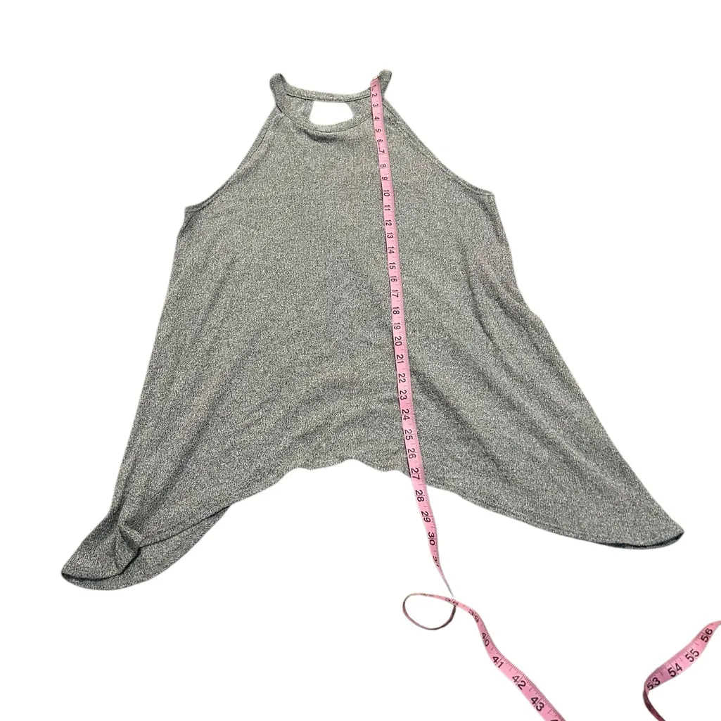 Audrey 3+1 3/$15  grey tank with open back - Image 2
