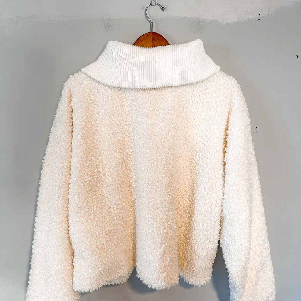 Haven Well Within Sherpa Jacket XXL Zip NEW NWT White - Image 3