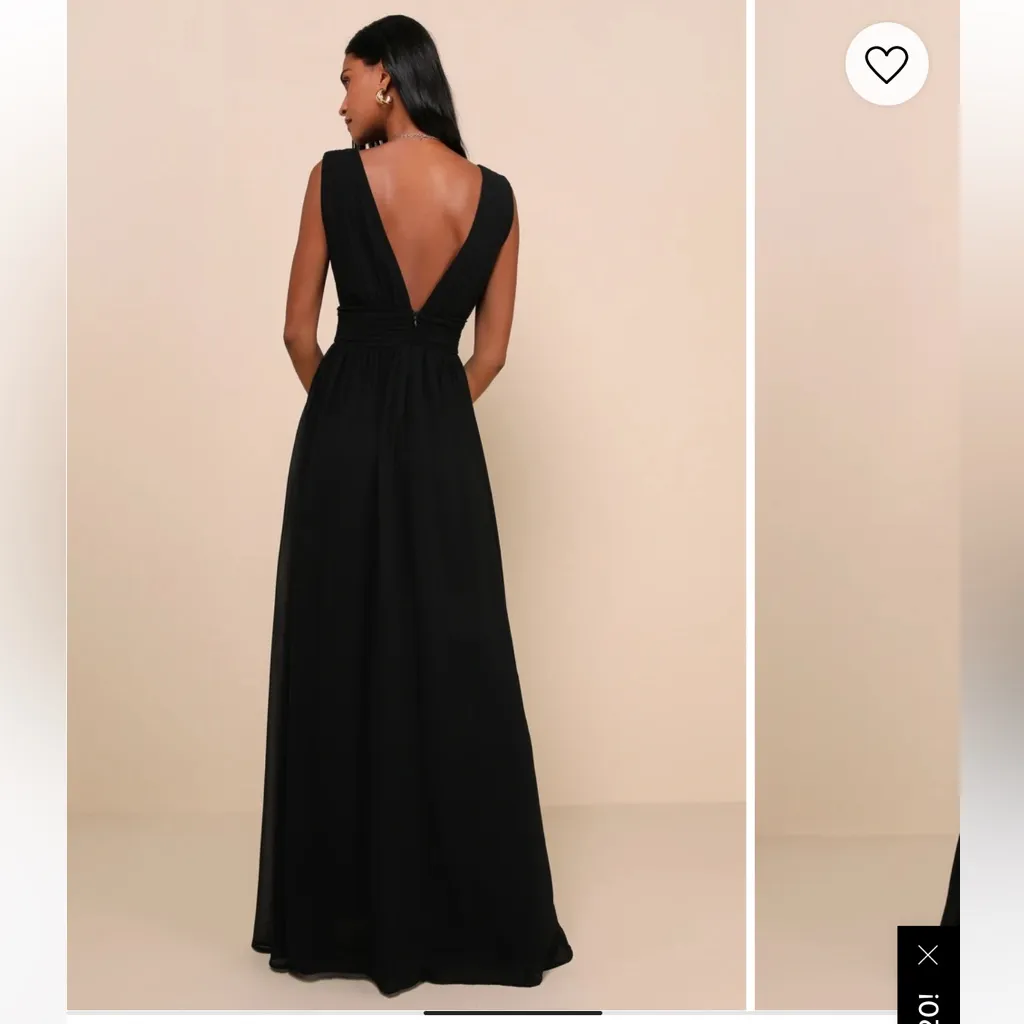 Lulu’s Heavenly Hues Black Maxi Dress - Image 2