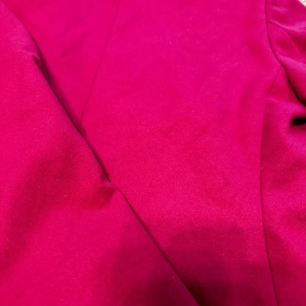Chico's Fuchsia Pink Jacket Coat Front Collar - Image 9