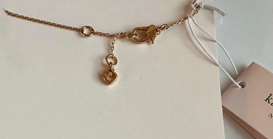 NWT Kate spade In The Stars Cancer Pendant in Gold. Double-sided - Image 4