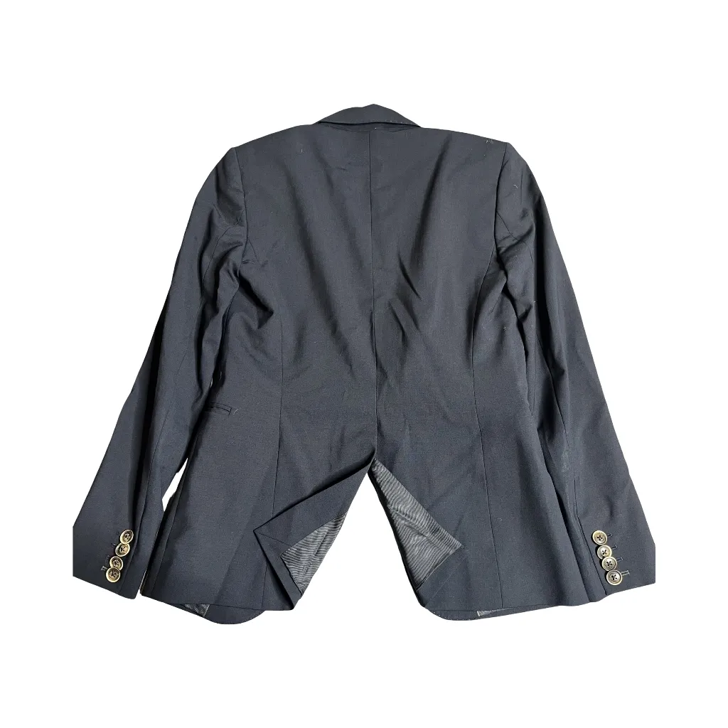 Massimo Dutti Navy Single Button Women's Blazer Size: 2 - Image 6
