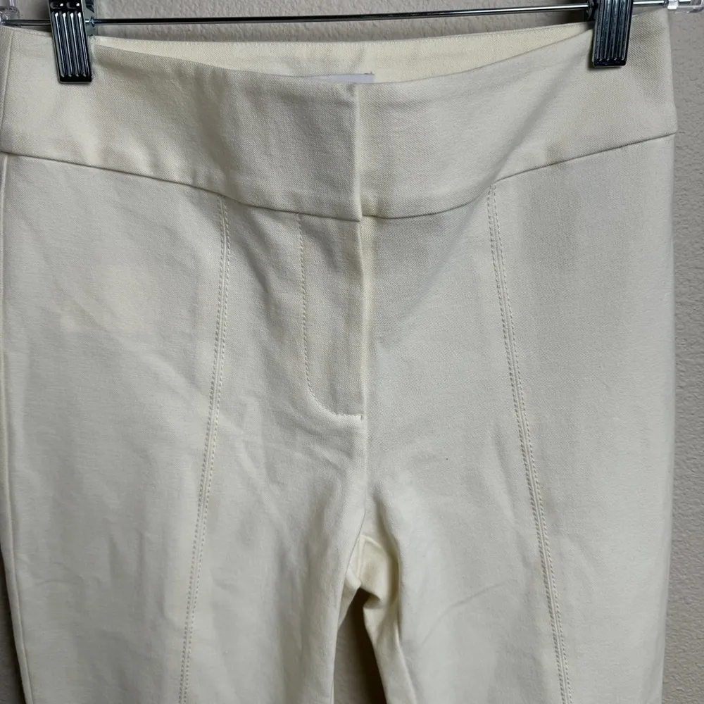 10 Crosby Derek Lam Maeve Front Slit Trouser In‎ Soft White TC00117ACR Size 0 - Image 9