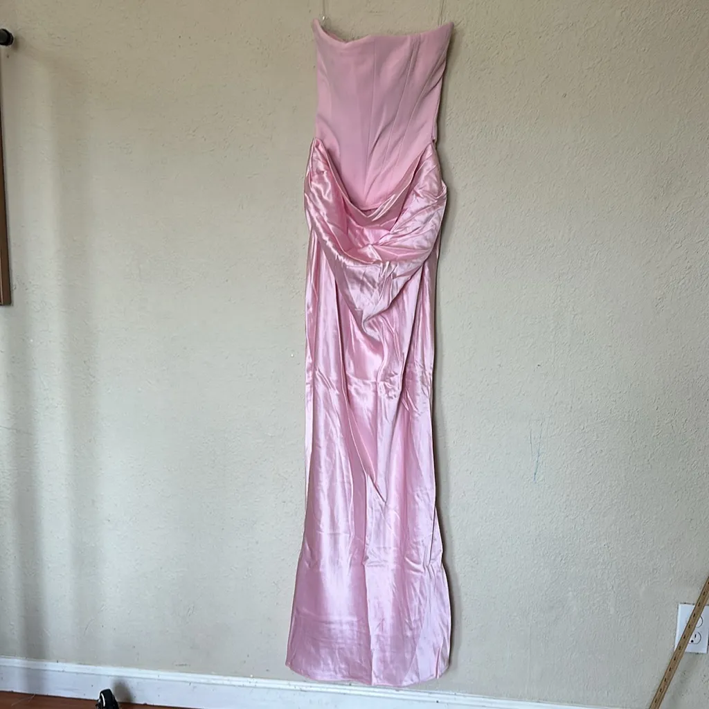 HOUSE OF CB XS A-C 'Persephone' Rose‎ Shadow Strapless Corset Maxi NWOT - Image 8